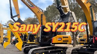 Used excavator Sany SY215C is for sale in China 21 tons Good condition and factory price [upl. by Pump]