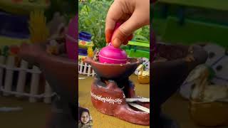 Miniature boiled egg bhurji food miniaturecoocking streetfood miniaturecook recipe cooking [upl. by Selestina]