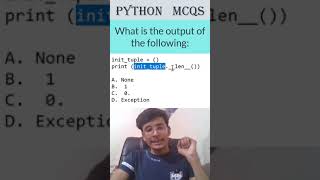 Fast Python MCQ Solution  Learn Python Rapidly infytqmcq infytq shorts python infytqpython [upl. by Uhayile]