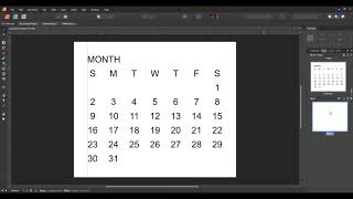 Perpetual Mini Calendar TutorialAffinity Publisher [upl. by Dare]