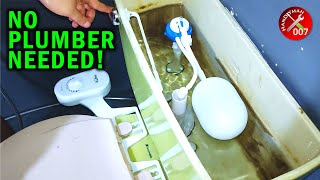 How to Replace Every Toilet Tank Fittings Step by Step [upl. by Kippy]