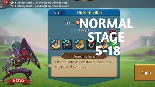 Lords mobile normal stage 518 f2pHidden killer normal stage 518 [upl. by Grae]