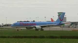 Thomson Airways Boeing 757200 Take Off Bristol Airport [upl. by Doria240]