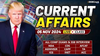 Daily Current Affairs 05 November 2024  For NDA CDS AFCAT SSB Interview [upl. by Anasus]