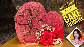 Surprise Your Love with this Easy Standing Heart Cake  Cake Top Forward Valentines Day Tutorial [upl. by Winson]