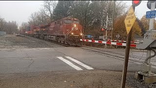 CPKC 8929 5000 4063 at Alliston Ontario [upl. by Neelear]