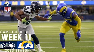 Seattle Seahawks vs Los Angeles Rams  2023 Week 11 Game Highlights [upl. by Nnylg]