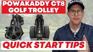 Powakaddy CT8 Trolley  Quick Start Tips You Must Know [upl. by Kecaj]