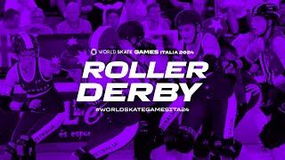 ROLLER DERBY WorldSkate Games ITALIA 2024 [upl. by Asilem]