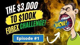 Free Signals Forex Challenge 3k to 100k  Episode 1 [upl. by Deeanne]