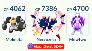 Shiny DAWN WINGS NECROZMA with Moongeist Beam is TRULY OVERPOWERED in Pokemon GO [upl. by Yellah]