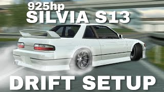 Nissan Silvia s13 DRIFT SETUP 925hp  Car Parking Multiplayer [upl. by Euqinahs]