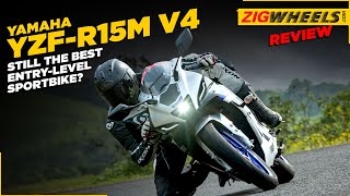 Yamaha R15 v4 Road Test Review  Performance Specifications Top Speed Price amp More  ZigWheels [upl. by Sheehan569]