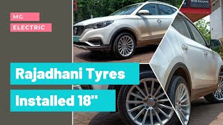 MG ZS EV Electric car lnstalled with 18 inch Inforged alloys 245 45 18 Linglong Tyres Rajadhani [upl. by Ailaht]