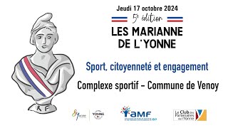 Marianne 2024  Venoy  Sport citoyenneté et engagement [upl. by Ennyletak485]