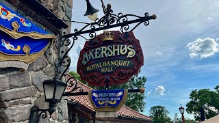 Eating at Akershus Royal Banquet Hall at EPCOT  Full Experience with Princesses  Norwegian Food [upl. by Brag]