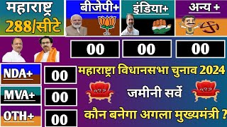 Maharashtra VidhanShabha Election Exit Poll 2024  Maharashtra Assembly Chunav Opinion Poll 2024 [upl. by Fran654]