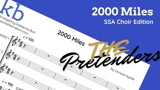 2000 Miles  The Pretenders  SSA Choir edition  Christmas Choral Series [upl. by Demona3]