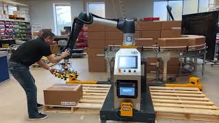 Robotic Palletizing Software  Cobots  PalletizHD [upl. by Conlee]