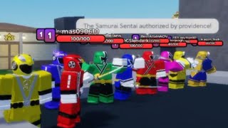 shinkenger vs go onger henshin and roll call in Roblox [upl. by Ludeman279]