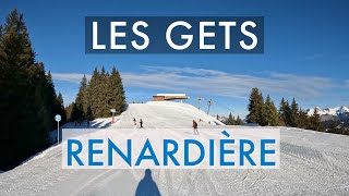 Ski France  Les Gets  Renardiere Blue upper half Portes Du Soleil [upl. by Meehsar]