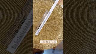 Ring size hack shortsviral youtube youtubeshorts ytshorts ring viralvideo viralshort shorts [upl. by Airottiv]