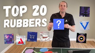 Top 20 most popular table tennis rubbers [upl. by Philbrook]