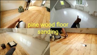 How to sanding and Painted Pine Wood Floors [upl. by Luhar]