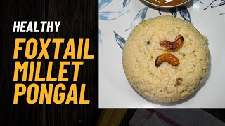 Foxtail millet Pongal Jenislittleworld healthymilletfoodcookingrecipejenislittleworld [upl. by Schubert]