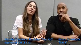 Wondercon 2017 Marvels Agents of SHIELD Natalia CordovaBuckley quotYoYoquot amp Henry Simmons quotMackquot [upl. by Rodrich]