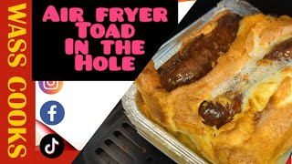 how to make air fryer toad in the hole english sausage and batter pudding crispy and crunchiest [upl. by Meriel]