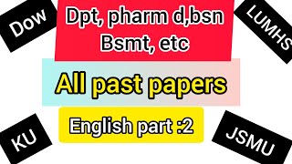 LUMHSKUJSMUDOW past papers of DPTPHARMDBSN radiology medical entry test past papers [upl. by Clemence113]