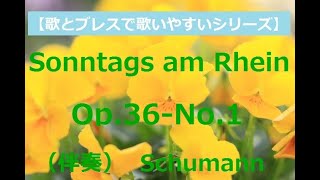 Sonntags am Rhein Op36No1 Schumann（ライン河畔の日曜日）伴奏《ドイツ歌曲》Des Sonntags in der Morgenstund、 [upl. by Rehpotsirk]