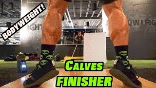 Intense 10 Minute At Home Calf Workout Bodyweight Finisher [upl. by Brenn]