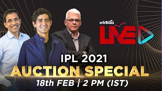 Cricbuzz Live IPL 2021 Auction Special [upl. by Tegan]