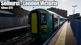 Driving A Class 377 From Selhurst To London Victoria [upl. by Eittocs]