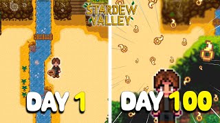 YesI Actually Panned for 100 Days in Stardew Valley [upl. by Silvanus]