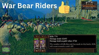 Kislev War Bear Riders OP in Auto Resolve [upl. by Saalocin]