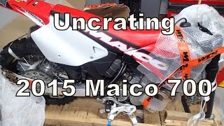 Uncrating a 2015 Maico 700 2Stroke [upl. by Isyad203]