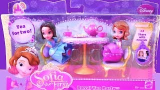 Sofia the First Toy Review Royal Tea Party with Jade [upl. by Ettessil]