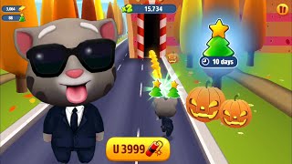 Talking Tom Gold Run Festive Fun At Halloween  Agent Tom vs Mission Impossible  TNG [upl. by Vidovik132]