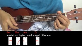 SIAPKAH KAU TUK JATUH CINTA LAGI  Hivi  UKULELE cover  lyric and chords [upl. by Jecon]