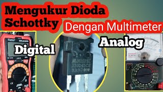 Cara mengukur dioda Schottky menggunakan multimeter digital dan analog [upl. by Anaicilef]