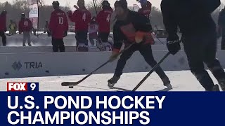 US Pond Hockey Championships in Minneapolis [upl. by Ajnek]