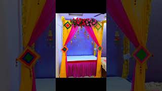 Ganpati decoration ideas for home  Ganpati decoration 2024  Ganpati decoration ideas for home 2024 [upl. by Einavoj115]