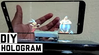 How To Make 3D Hologram Video Projector AT  DIY [upl. by Nor]