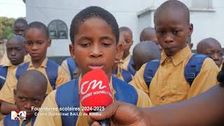 Conakry Nouvelles FOURNITURES SCOLAIRES CENTRE ORPHELINAT [upl. by Aisenet]