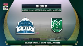 Live  Multan vs AJK  Match 13  National T20 202324  PCB [upl. by Laughlin]