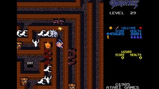 Gauntlet Arcade Longplay 1985 Atari Games 2 Players Japanese rev 2 [upl. by Hsejar988]