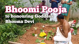 Bhoomi Pooja to honouring Goddess Bhooma devi [upl. by Nuris]